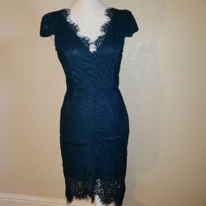 Cocktail lace details dress